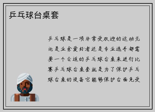 乒乓球台桌套